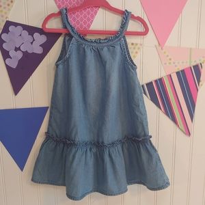 OshKosh B’gosh Toddler Chambray Sleeveless Dress size 2T